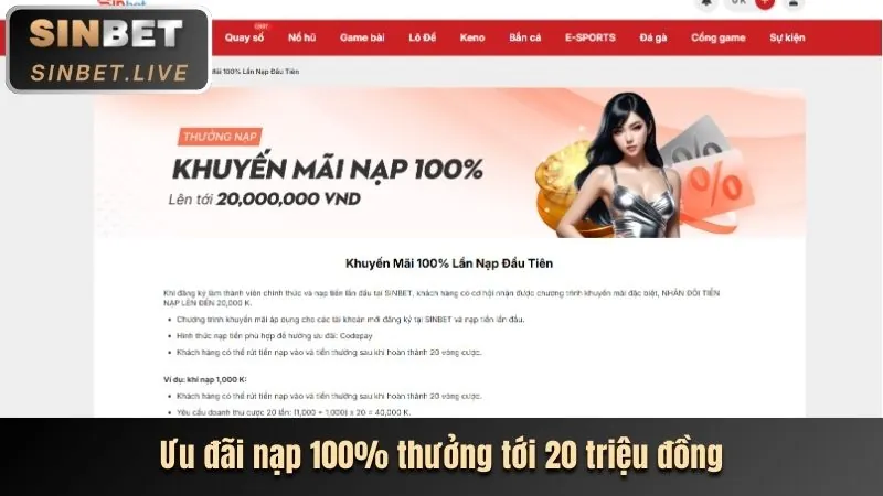 Khuyến mãi nạp tiền hàng ngày và hoàn trả